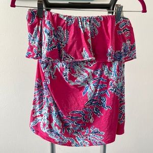 Lilly Pulitzer size Large strapless top